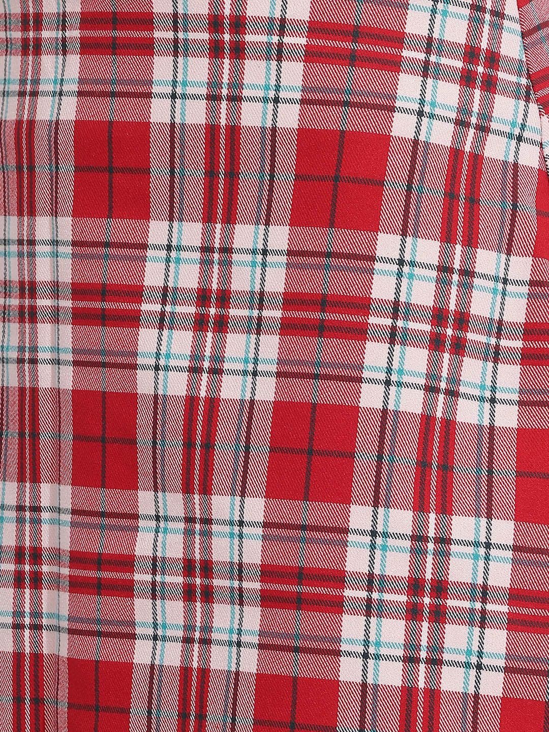 MONKI Checked Mini A-Line Skirt thumbnail 4