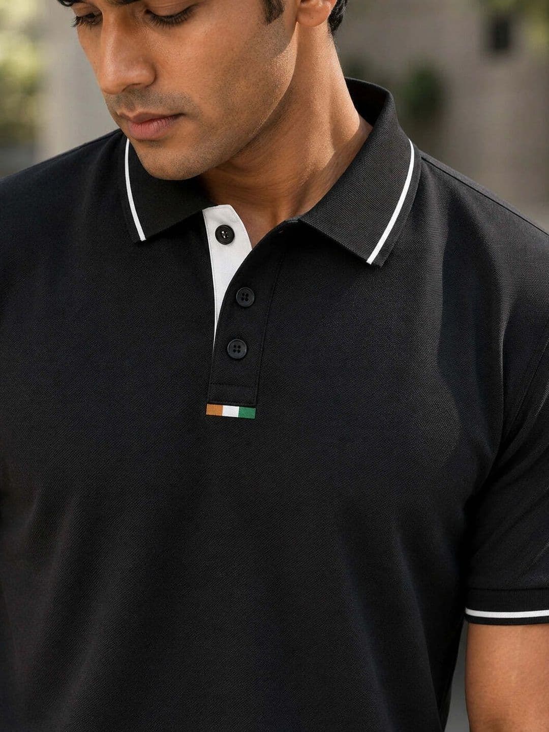 Warrior World Men Polo Collar Pure Cotton T-shirt thumbnail 3