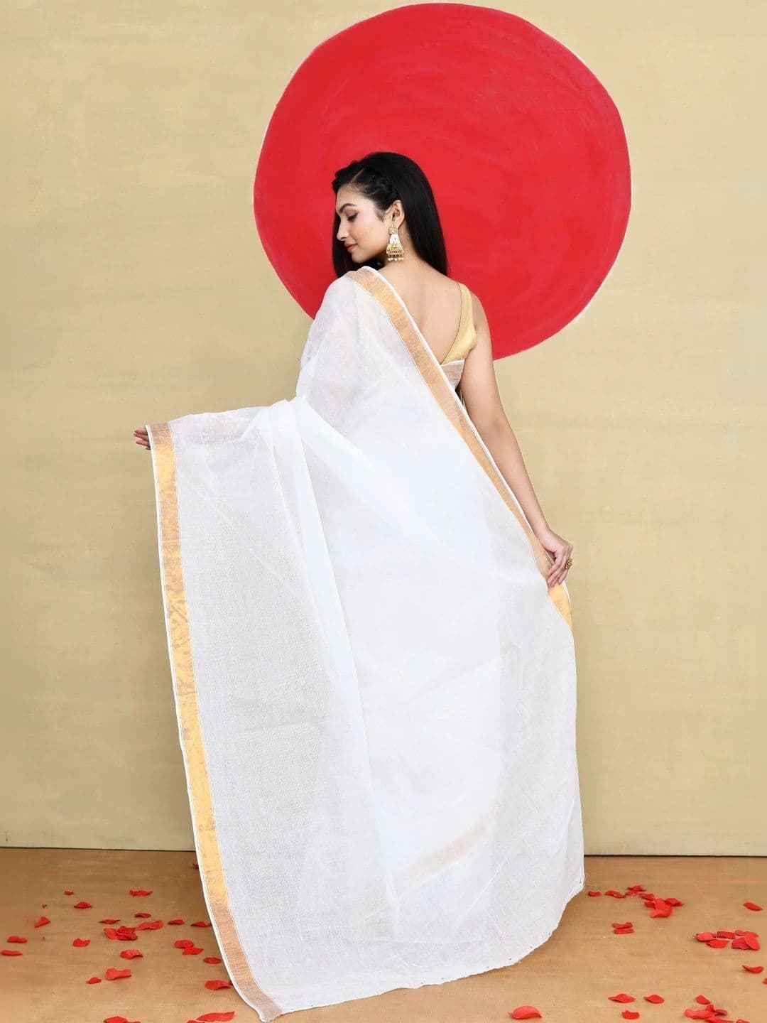 TANTSHREE Zari Pure Cotton Saree thumbnail 2