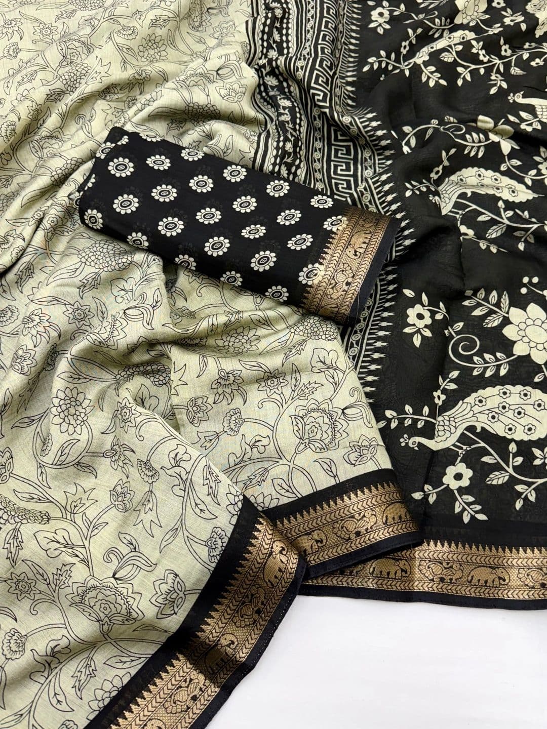 NARIVESH TRENDS Zari Saree thumbnail 3