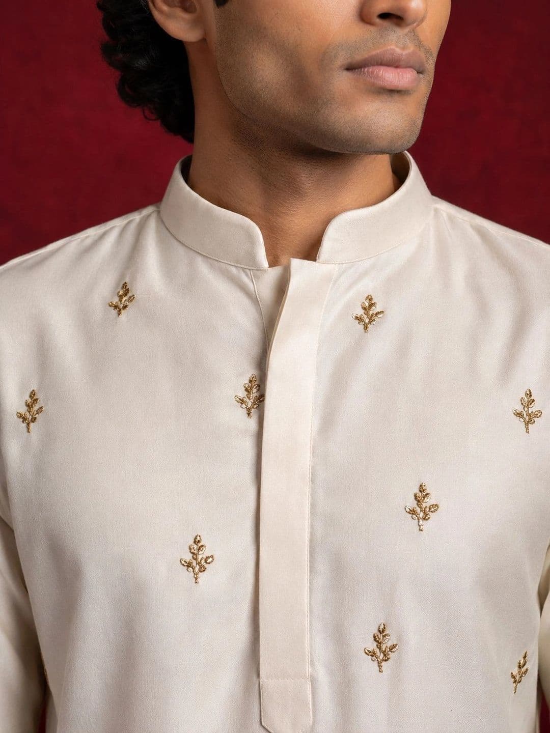 Jompers Men Embroidered Thread Work Kurta thumbnail 6