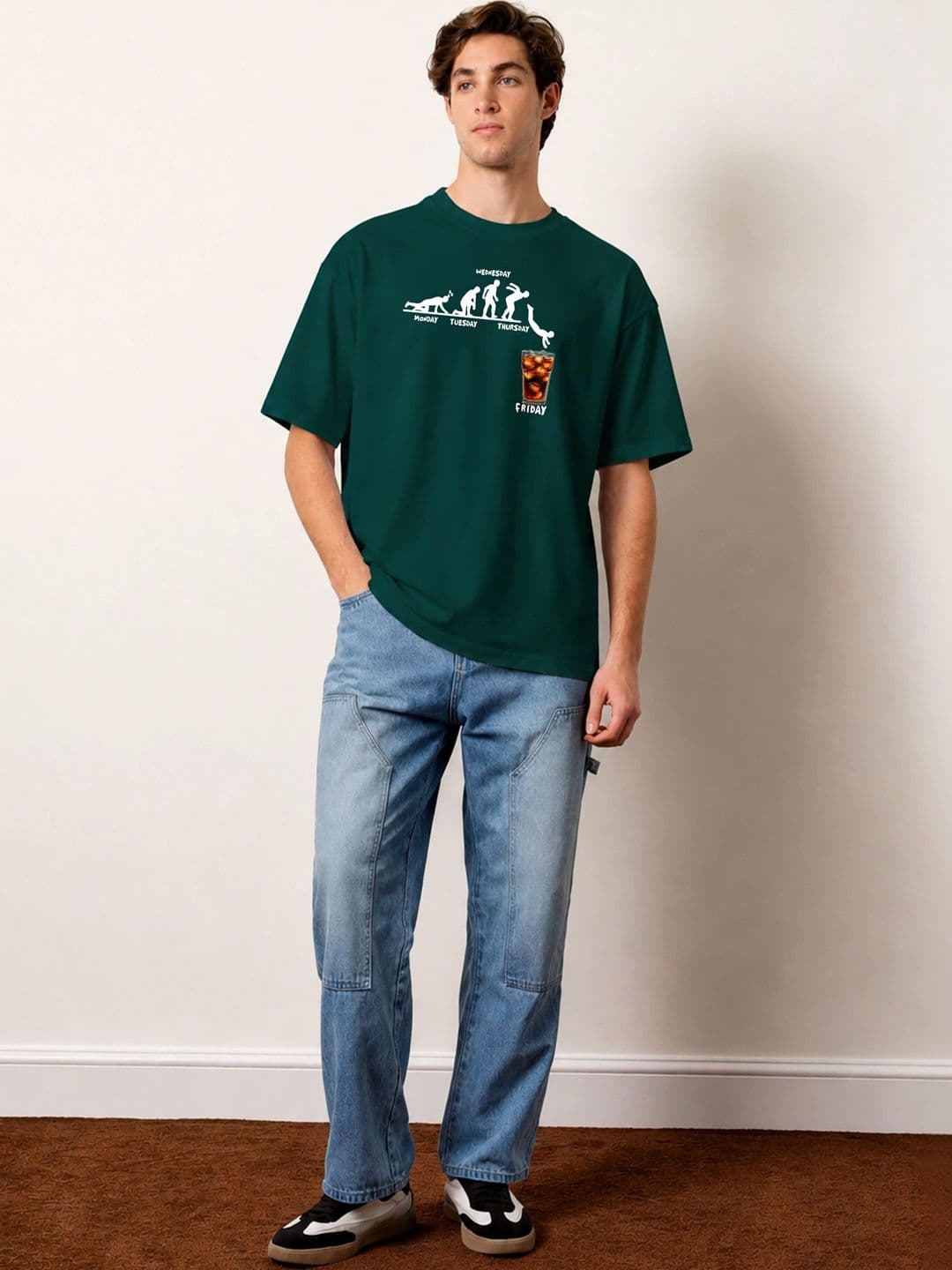 Moda rapido X TOGS & TERRE Men Printed Organic Cotton Blend T-shirt thumbnail 2