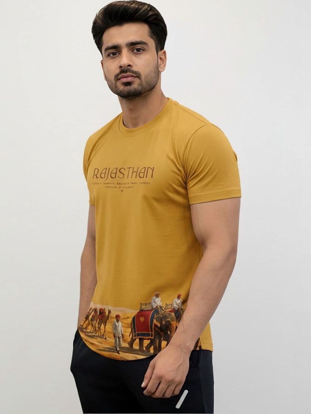 Warrior World Men Printed Pure Cotton T-shirt thumbnail 2