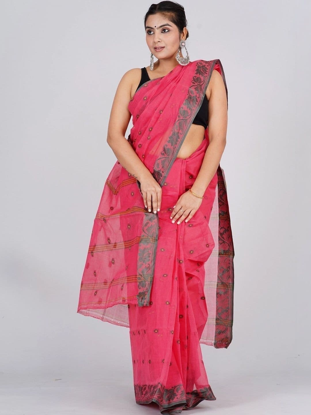 TANTSHREE Zari Pure Cotton Saree thumbnail 3