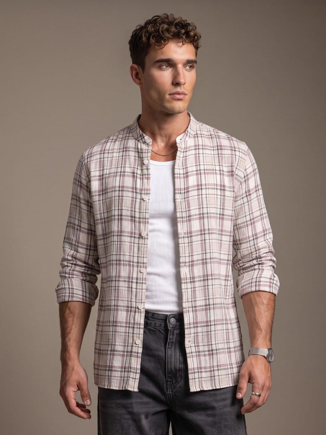 glitchez Checked Casual Shirt - view 1