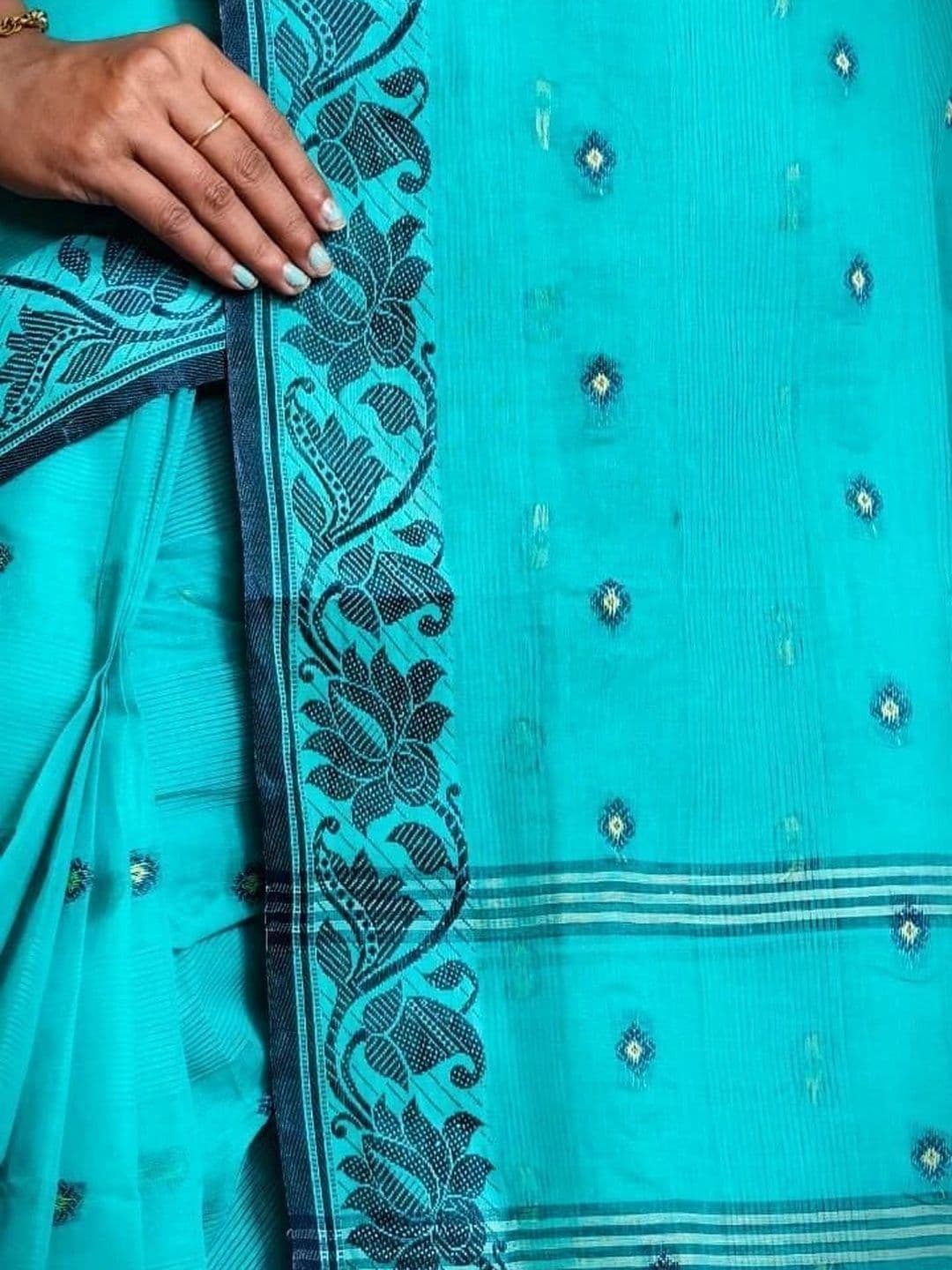 TANTSHREE Pure Cotton Saree thumbnail 2