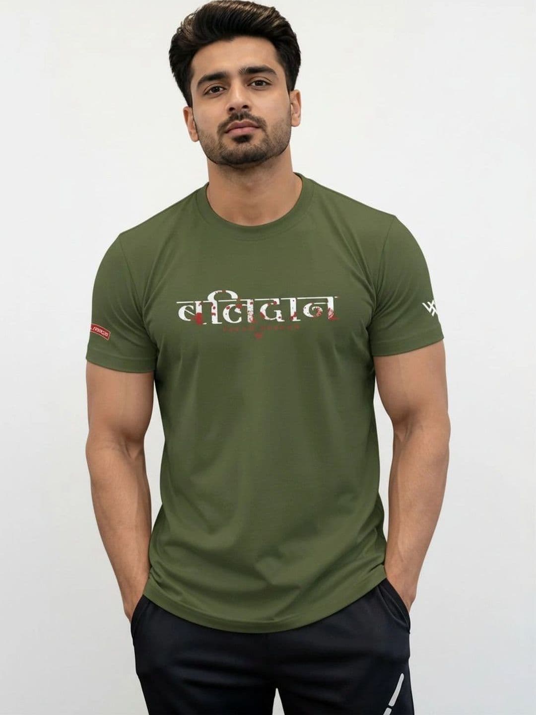 Warrior World Men Typography Printed Pure Cotton T-shirt - view 1