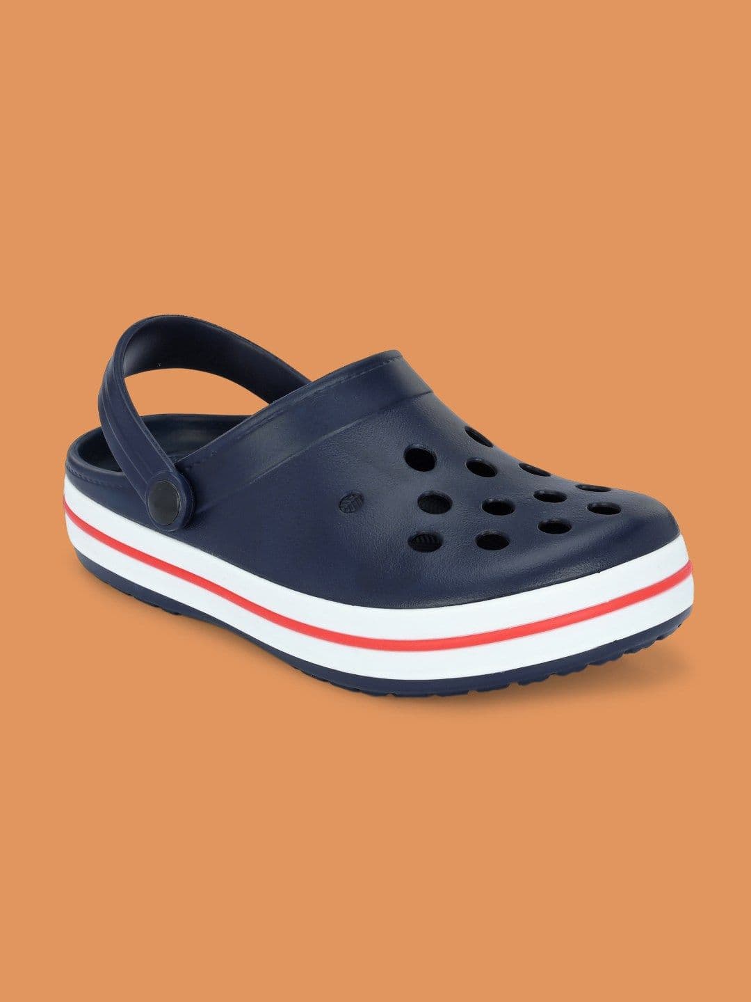 HRX by Hrithik Roshan Men Navy Blue & Red Rubber Clogs thumbnail 6