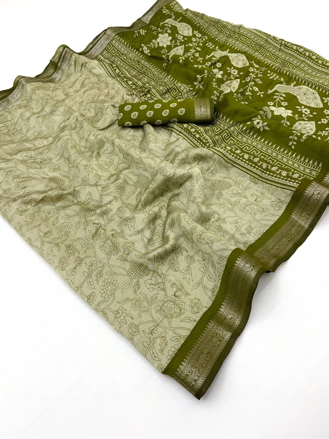 NARIVESH TRENDS Paisley Saree thumbnail 3