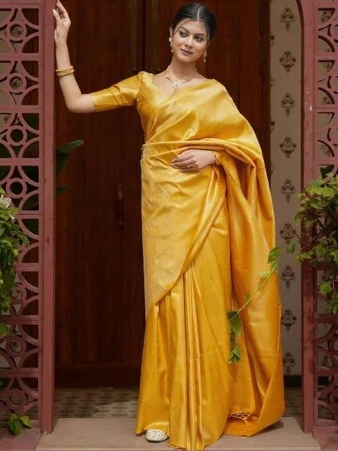 revika Woven Design Zari Art Silk Designer Kanjeevaram Saree - view 1