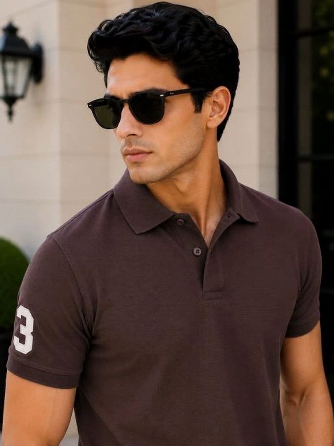 Badlook Men Brand Logo Polo Collar T-shirt thumbnail 2