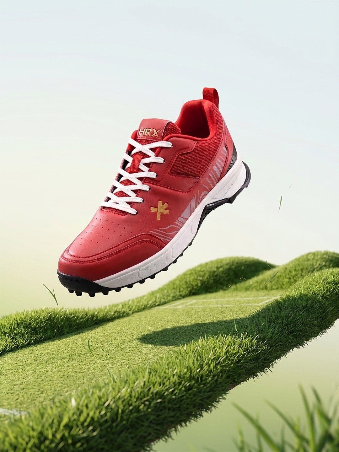 HRX by Hrithik Roshan Men Mesh Cricket Non-Marking Shoes - view 1