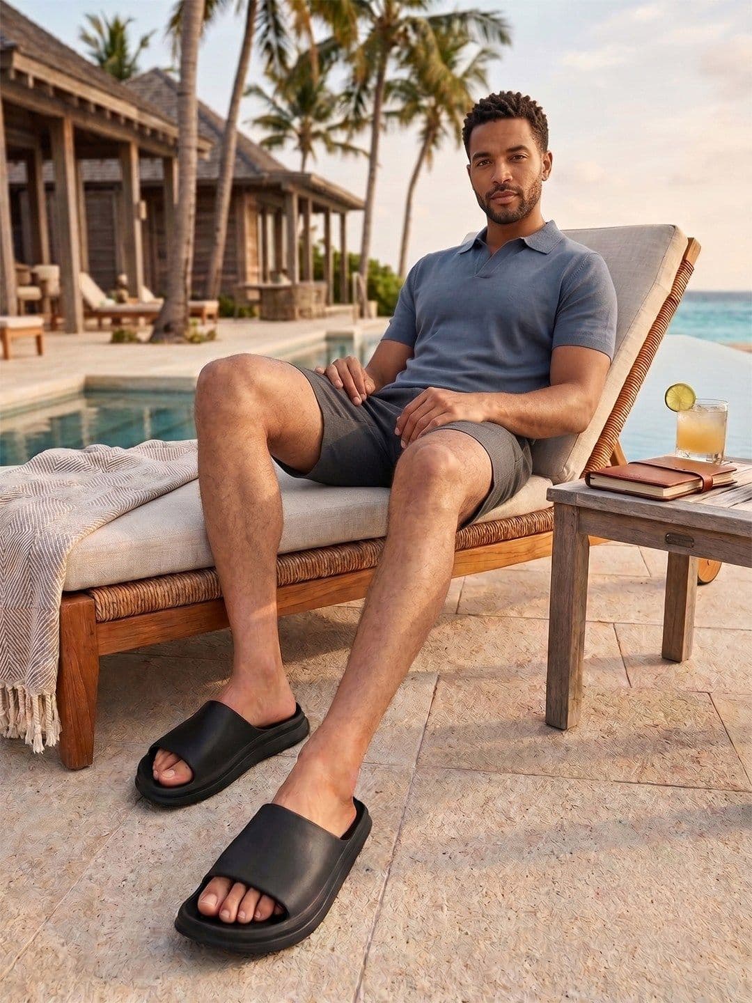 HRX by Hrithik Roshan Men Rubber Sliders thumbnail 4