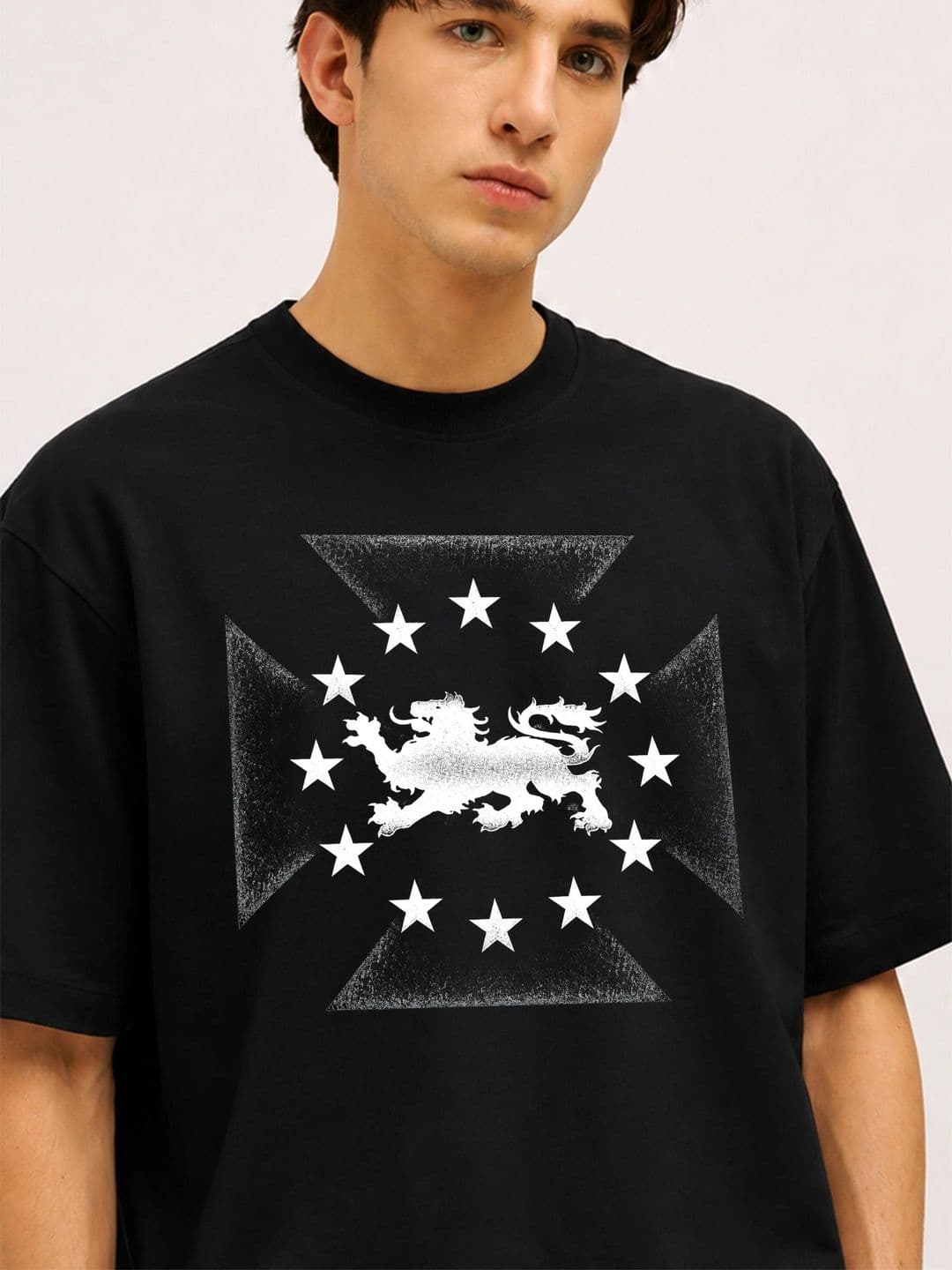 Moda rapido X TOGS & TERRE Men Printed Organic Cotton Blend T-shirt thumbnail 4