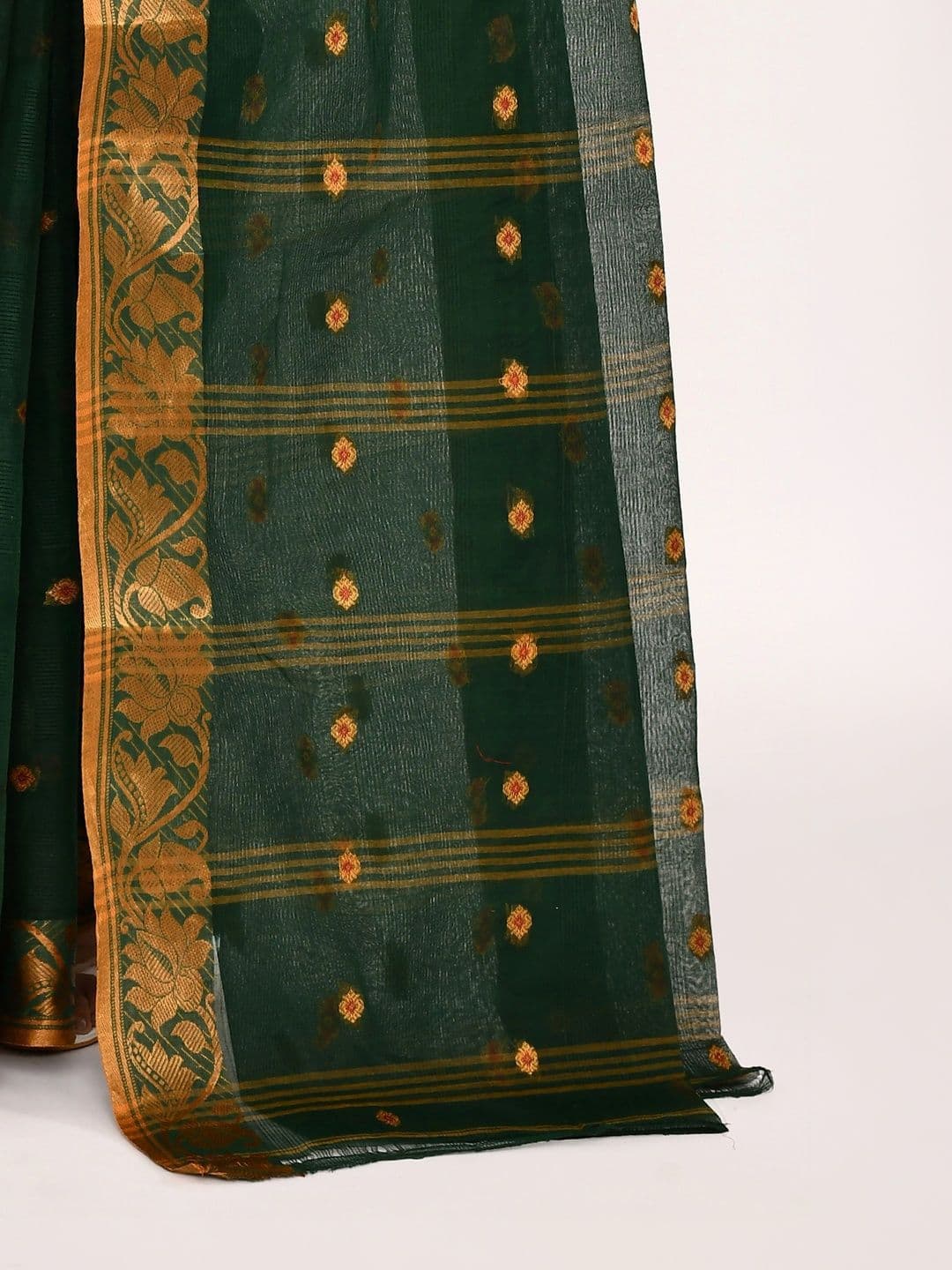 TANTSHREE Woven Design Zari Pure Cotton Saree thumbnail 7