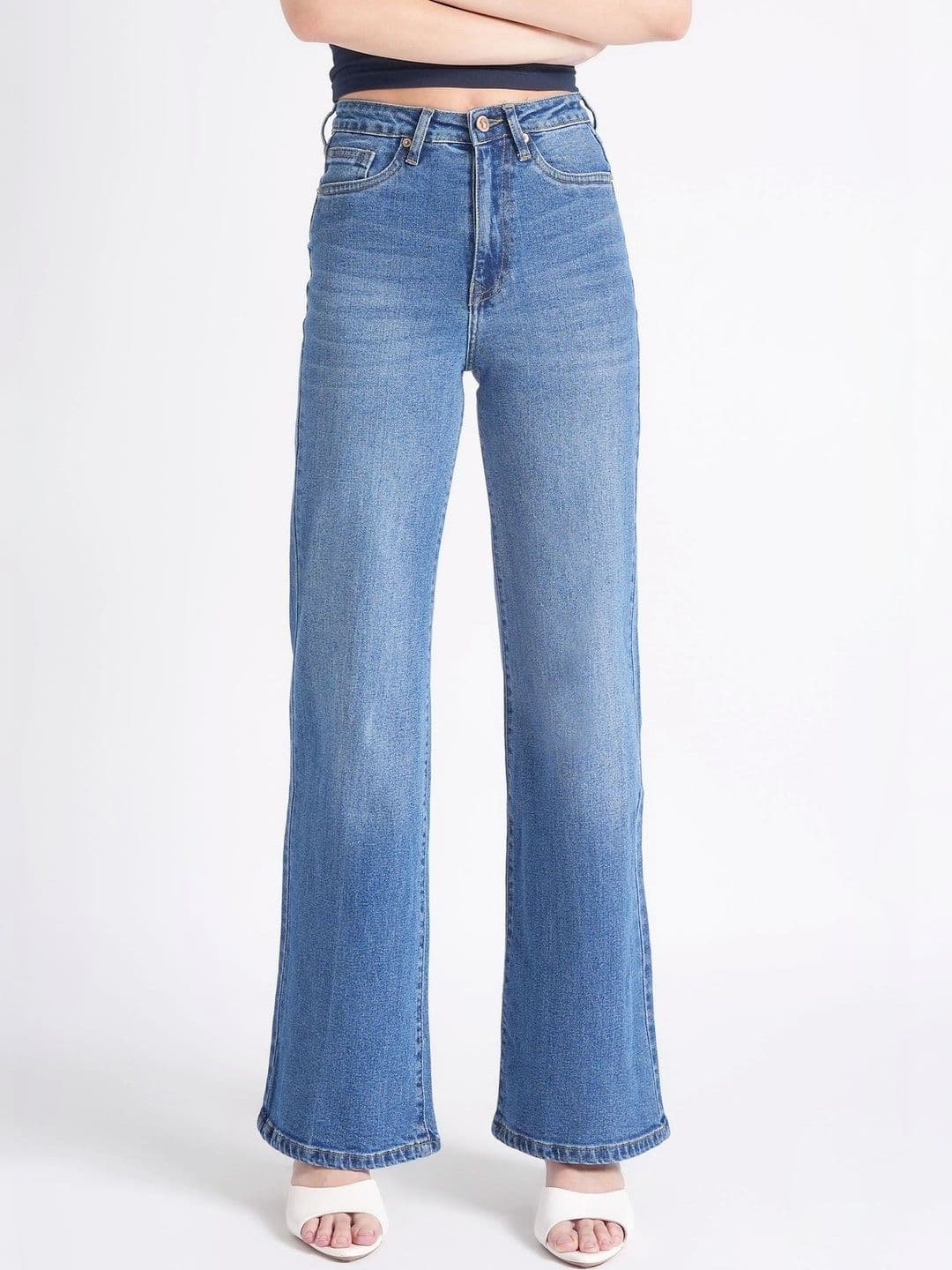 Defrost Jeans Women Wide Leg High-Rise Stretchable Jeans - view 1