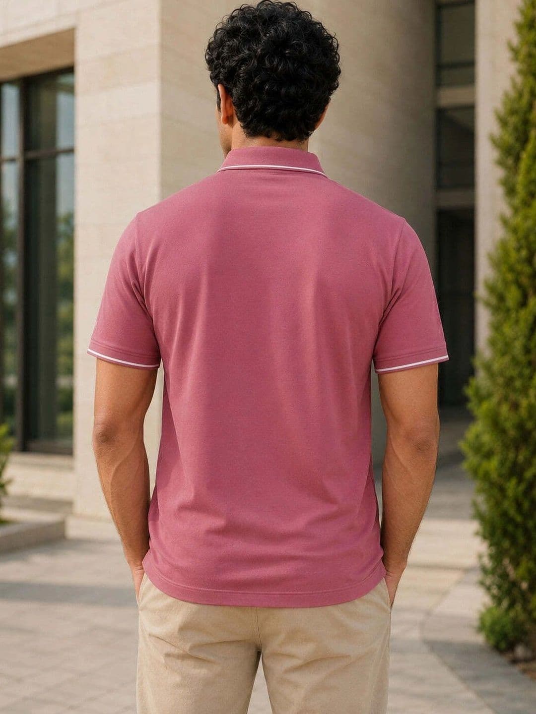 Warrior World Men Typography Polo Collar T-shirt thumbnail 4