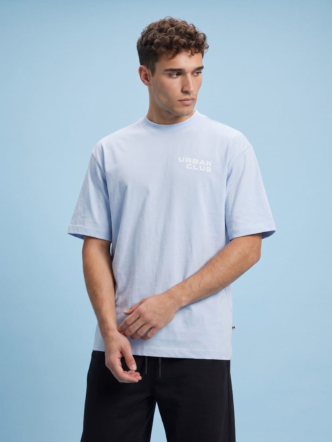 SPORT STREET by glitchez Typography Printed Drop-Shoulder Sleeves T-shirt thumbnail 5
