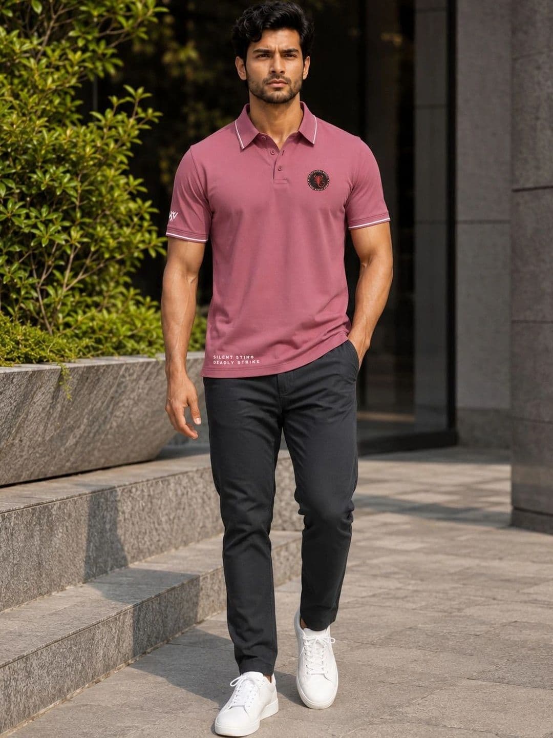 Warrior World Men Polo Collar T-shirt thumbnail 4