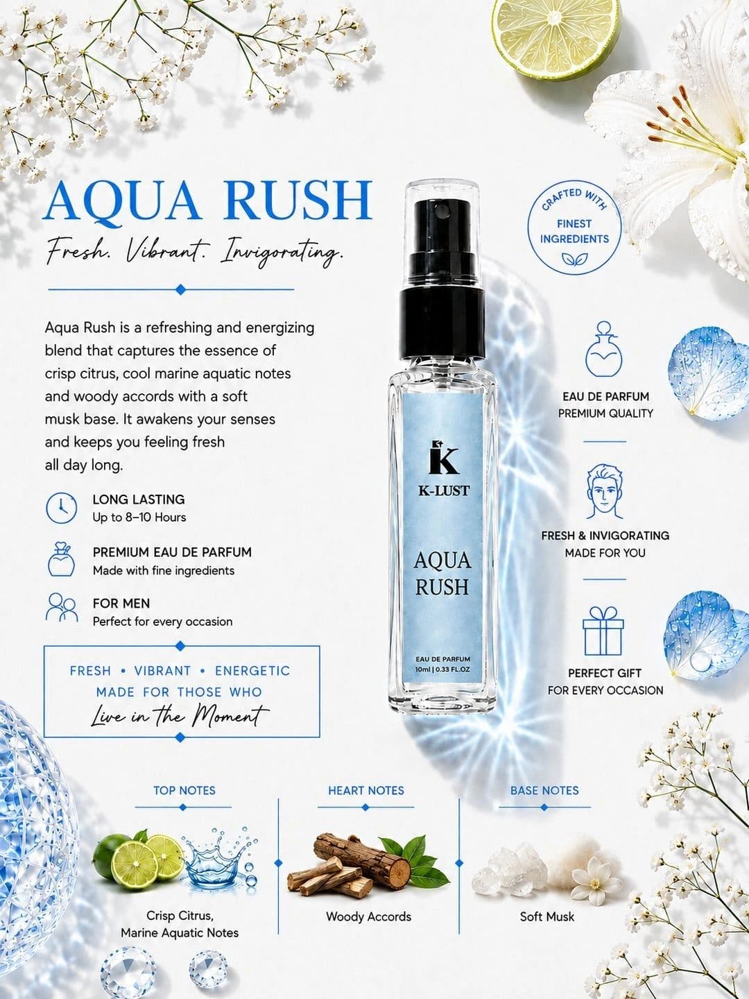 K-LUST Set Of 5 Long Lasting Eau De Parfum Kit - 8 ml Each thumbnail 5