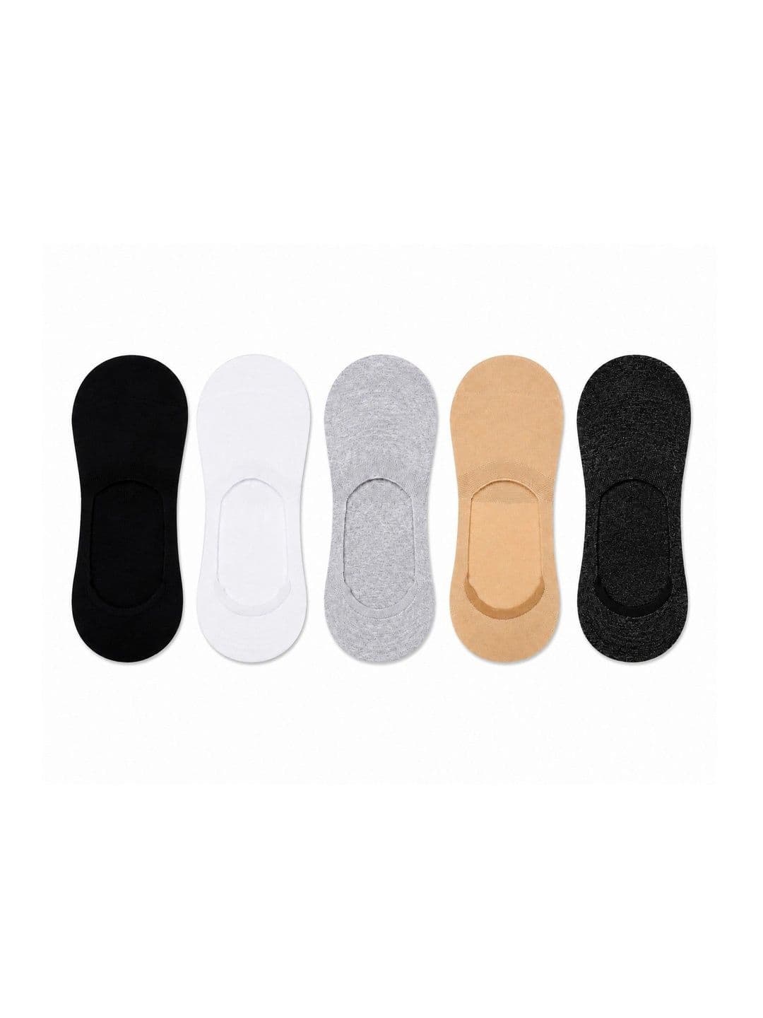 SHOPCASH Men Pack of 5 Cotton Assorted Shoe Liners Socks thumbnail 4