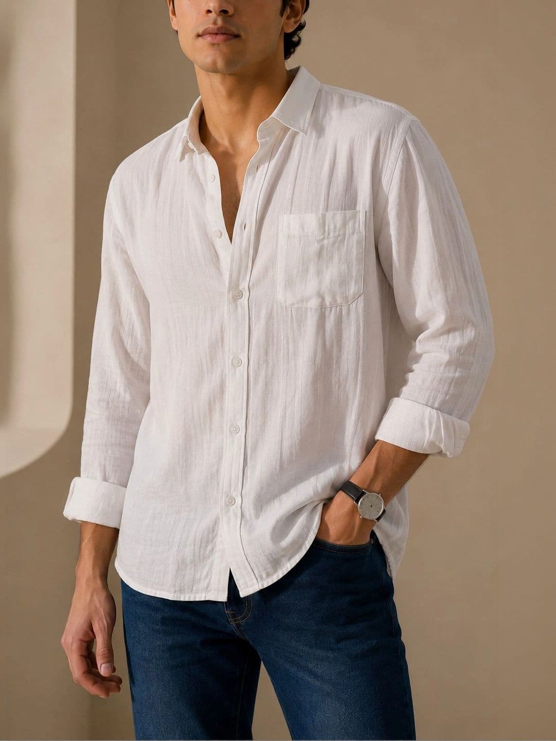 D'AVARRIO Men Relaxed Casual Shirt thumbnail 5