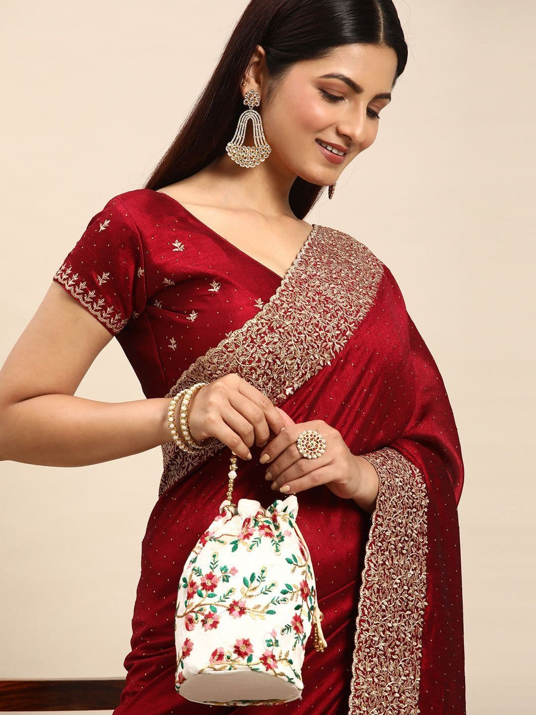 kasee Embellished Embroidered Saree thumbnail 4