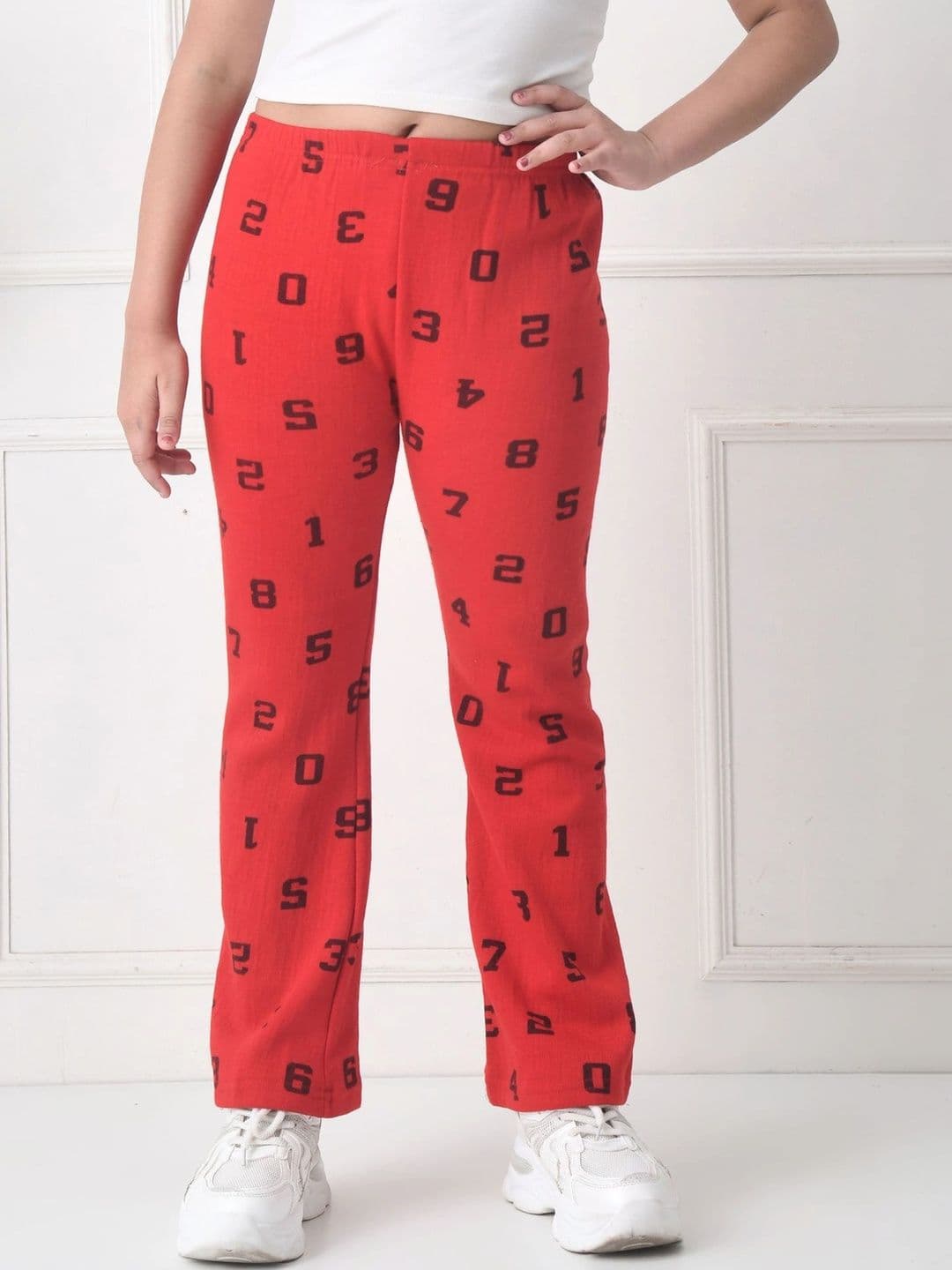BAESD Girls 2 Printed Knitted Palazzos thumbnail 6