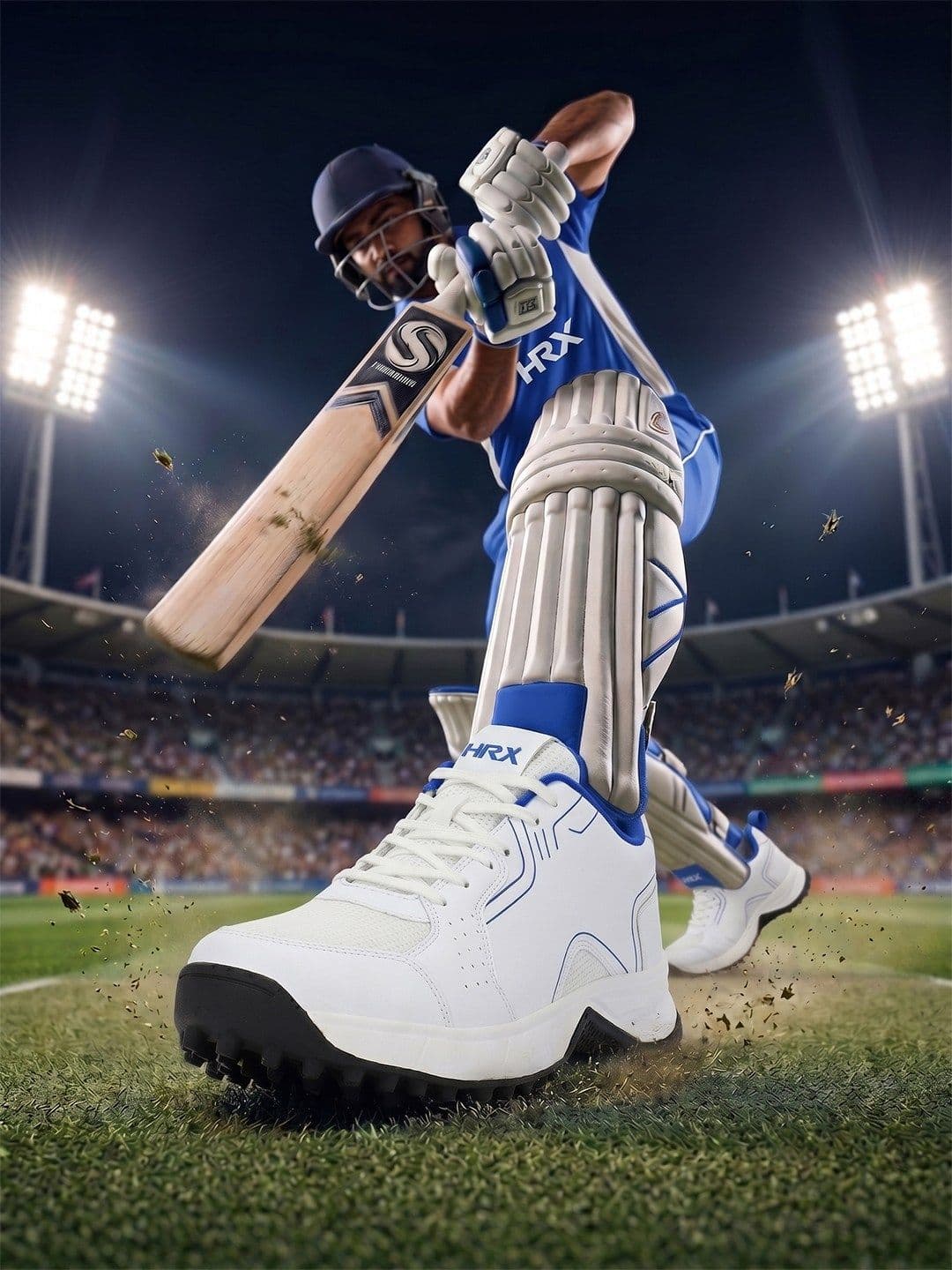 HRX by Hrithik Roshan Men Cricket Non-Marking Shoes thumbnail 3