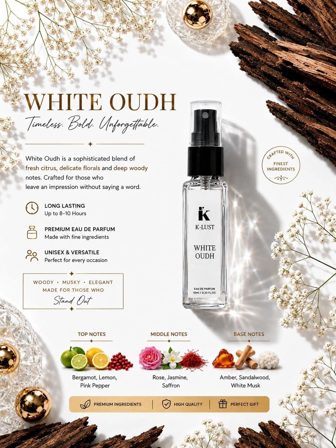 K-LUST Set Of 5 Long Lasting Eau De Parfum Kit - 8 ml Each thumbnail 3
