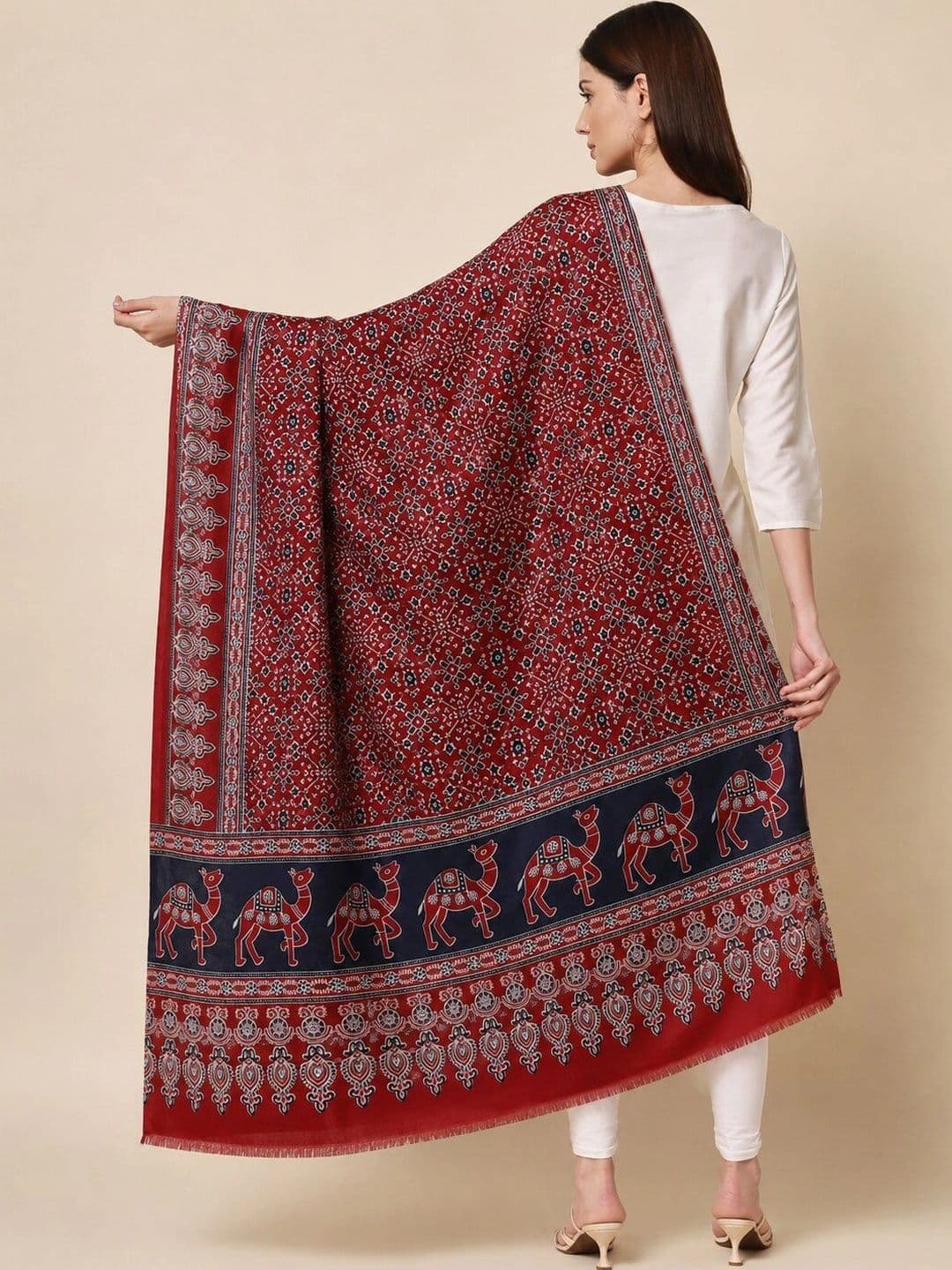 SONARIKA CREATION Ethnic Motifs Printed Block Print Dupatta thumbnail 6