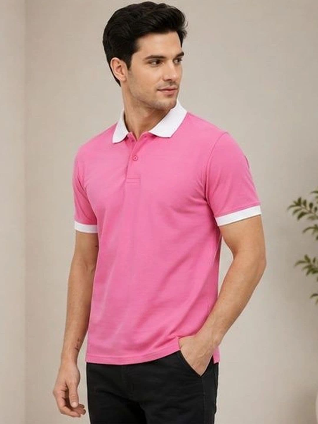 Roadster Men Polo Collar T-shirt thumbnail 2
