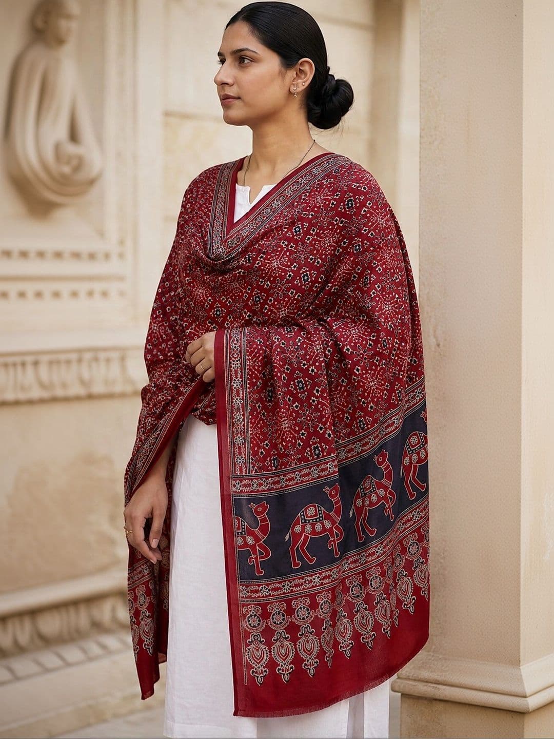 SONARIKA CREATION Ethnic Motifs Printed Block Print Dupatta thumbnail 2
