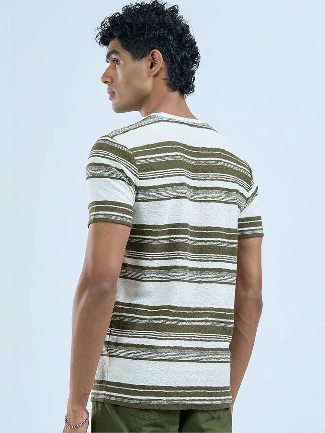 People Men Striped Slim Fit T-shirt thumbnail 5
