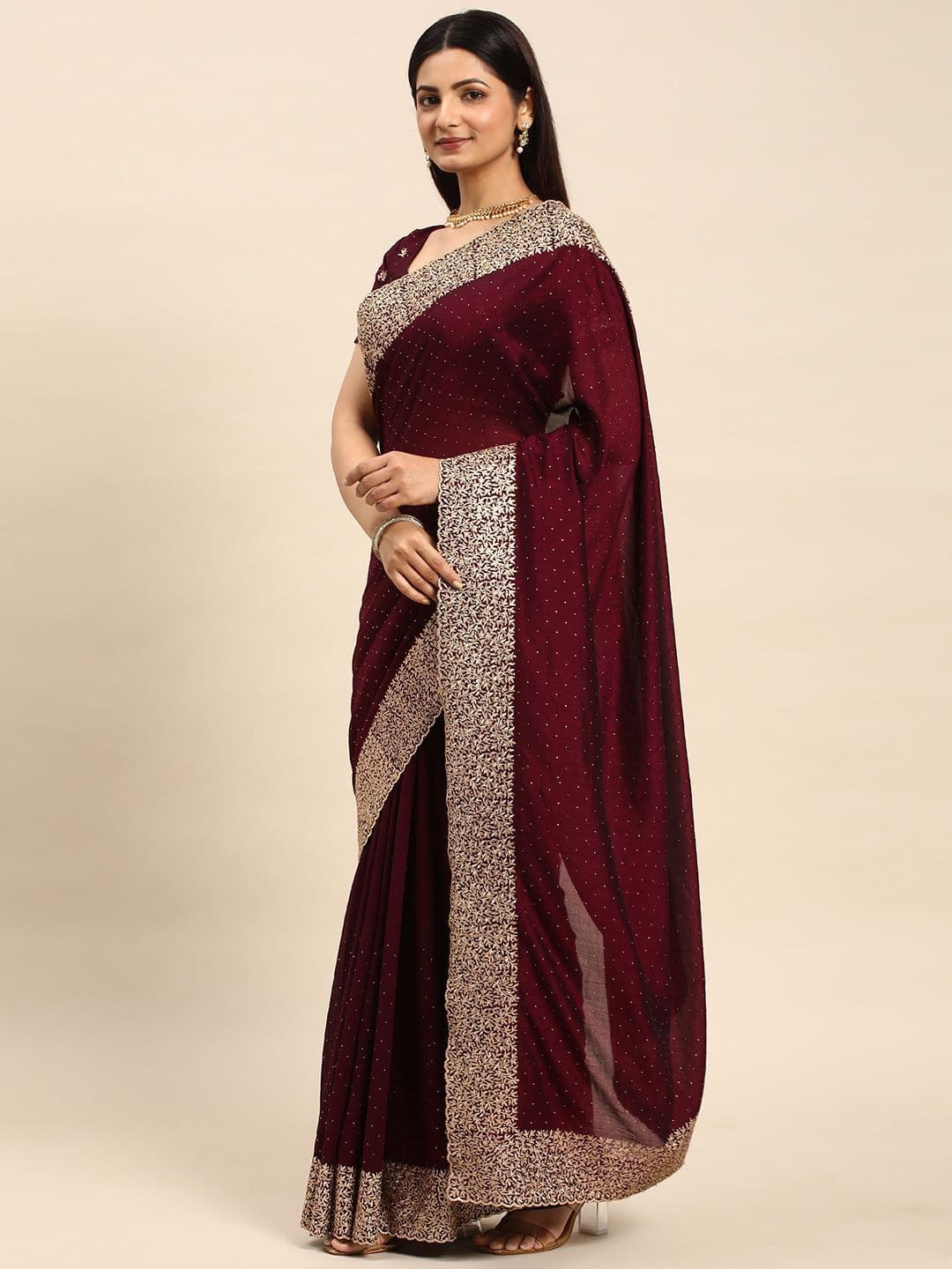 kasee Embellished Embroidered Designer Saree thumbnail 4