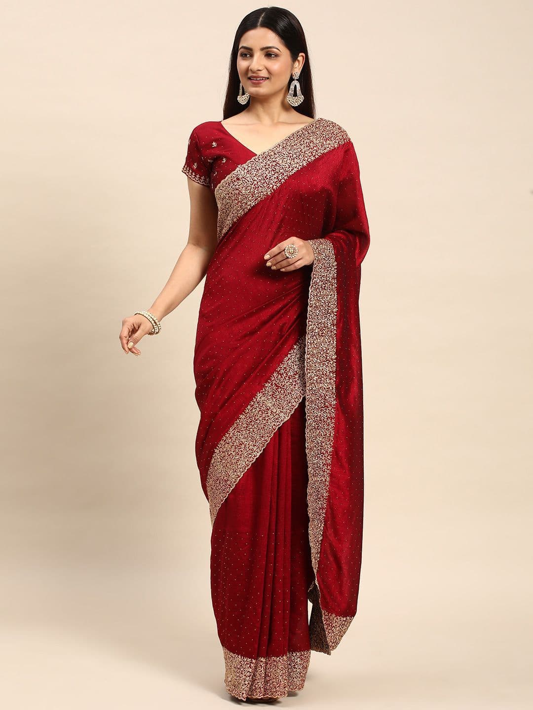 kasee Embellished Embroidered Saree thumbnail 3
