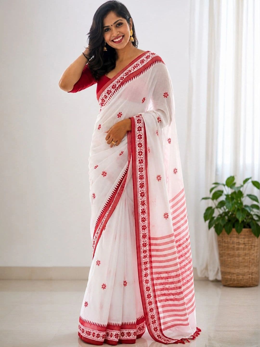 TANTSHREE Pure Cotton Saree - view 1