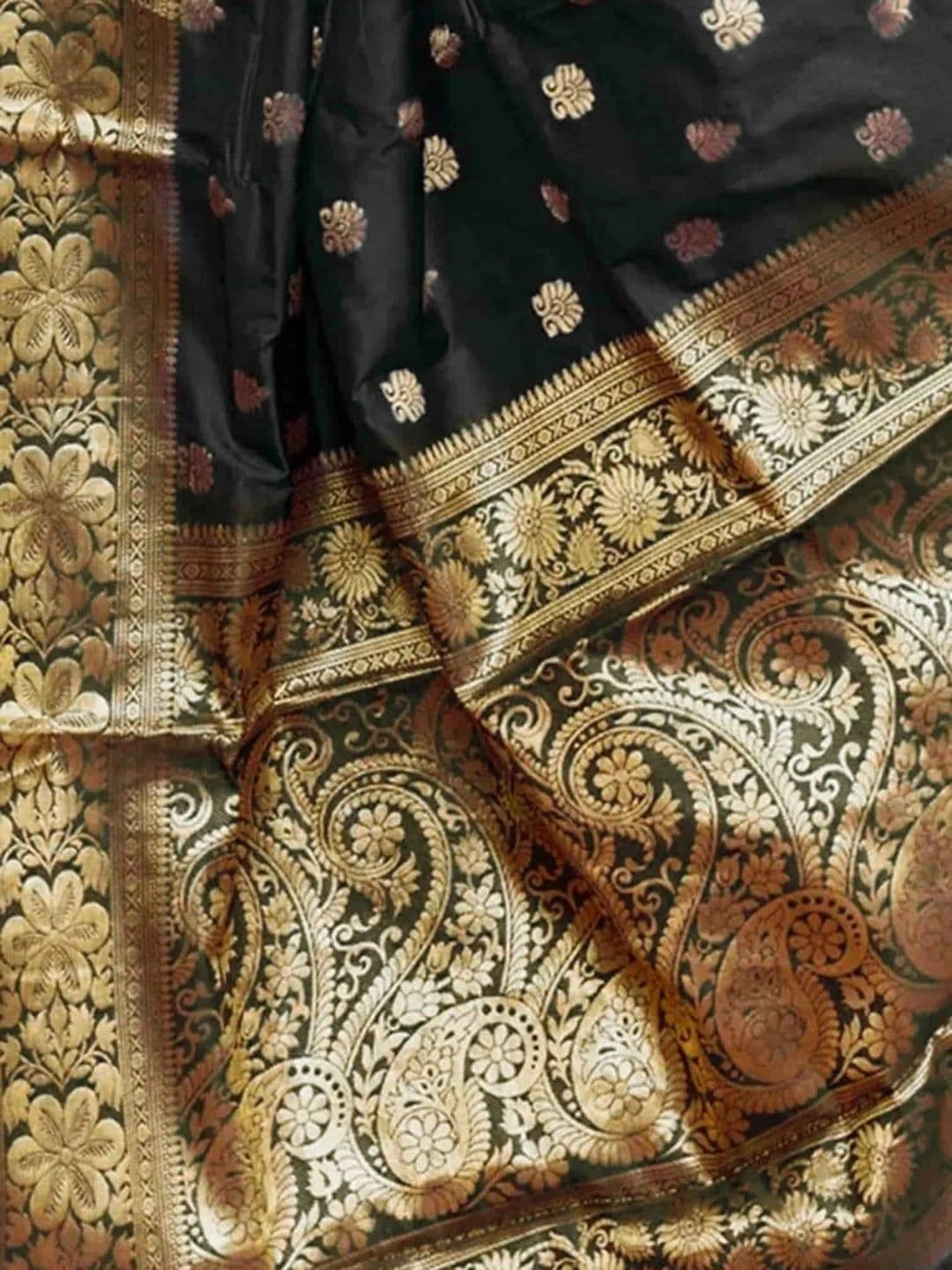 VYOM CREATION Woven Design Zari Art Silk Banarasi Saree thumbnail 5