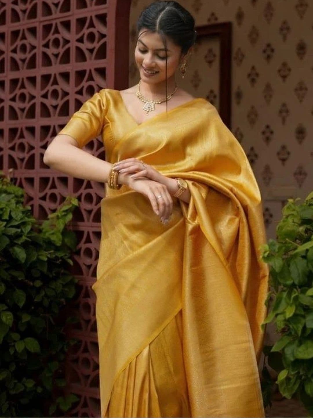 revika Woven Design Zari Art Silk Designer Kanjeevaram Saree thumbnail 4