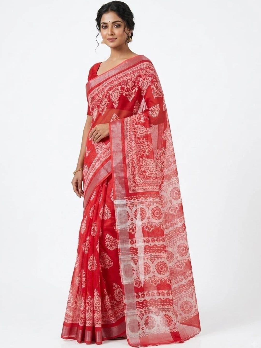 DEVI FASHIONS LLP Bandhani Saree thumbnail 3