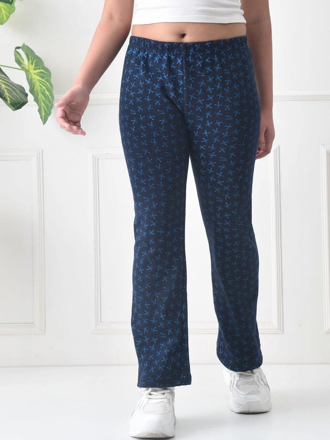 BAESD Girls Printed Knitted Palazzos - view 1