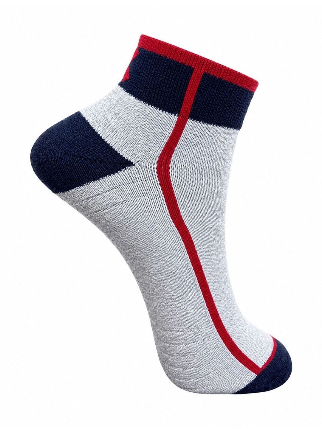HRX by Hrithik Roshan Adults Pack Of 4 Striped Ankle Length Socks thumbnail 3