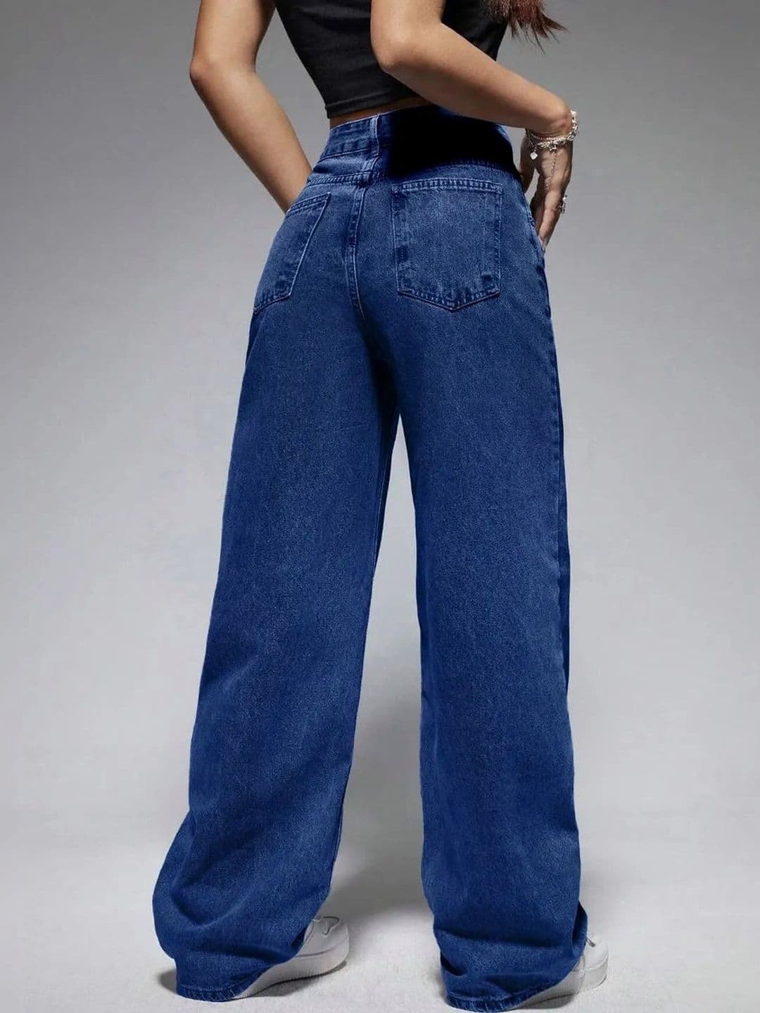 AAV2 Women Wide Leg High-Rise Light Fade Stretchable Jeans thumbnail 4