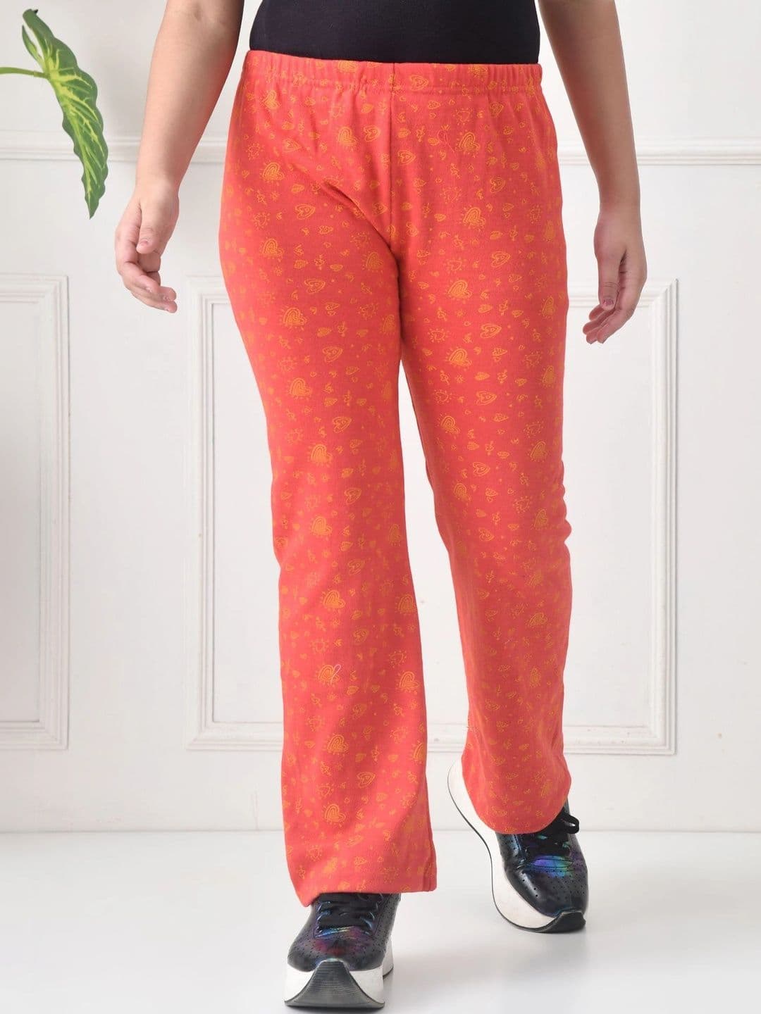 BAESD Girls 2 Printed Knitted Palazzos thumbnail 2