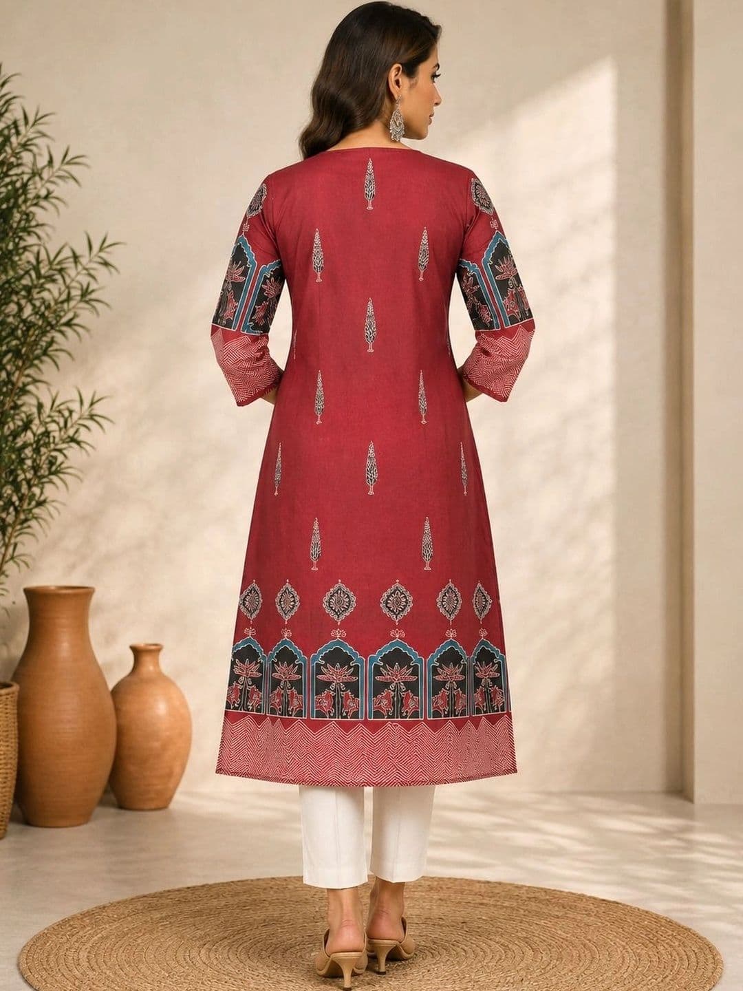 Anouk Women Ethnic Motifs Printed Kurta thumbnail 6