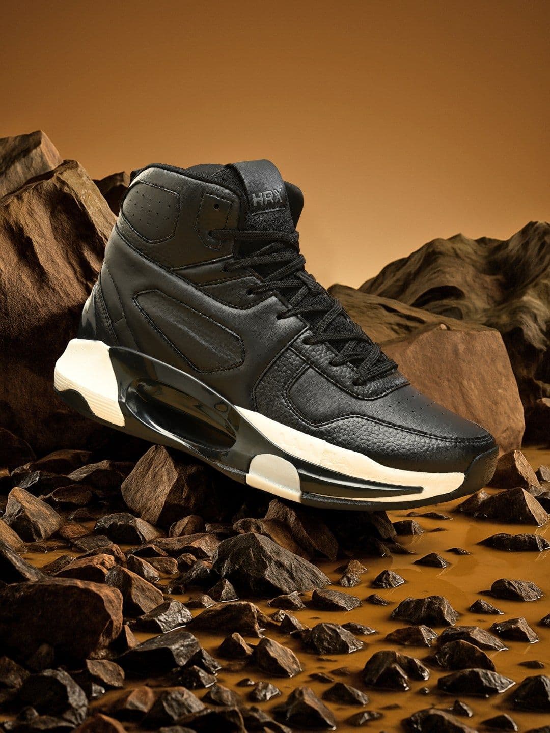 HRX by Hrithik Roshan Men Mid-Top Non-Marking Basketball Sports Shoes - view 1