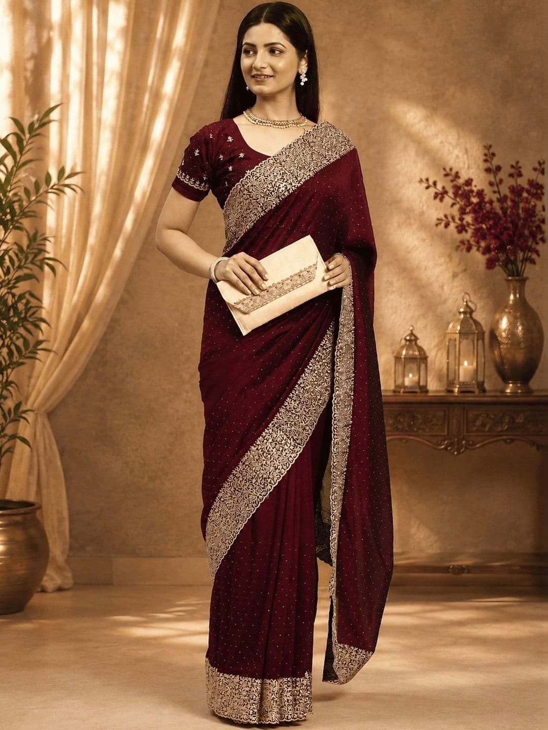 kasee Embellished Embroidered Designer Saree - view 1