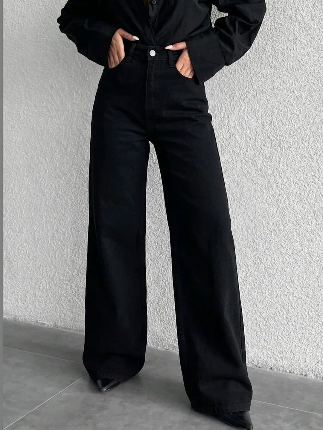 AAV2 Women Wide Leg High-Rise Light Fade Stretchable Jeans - view 1