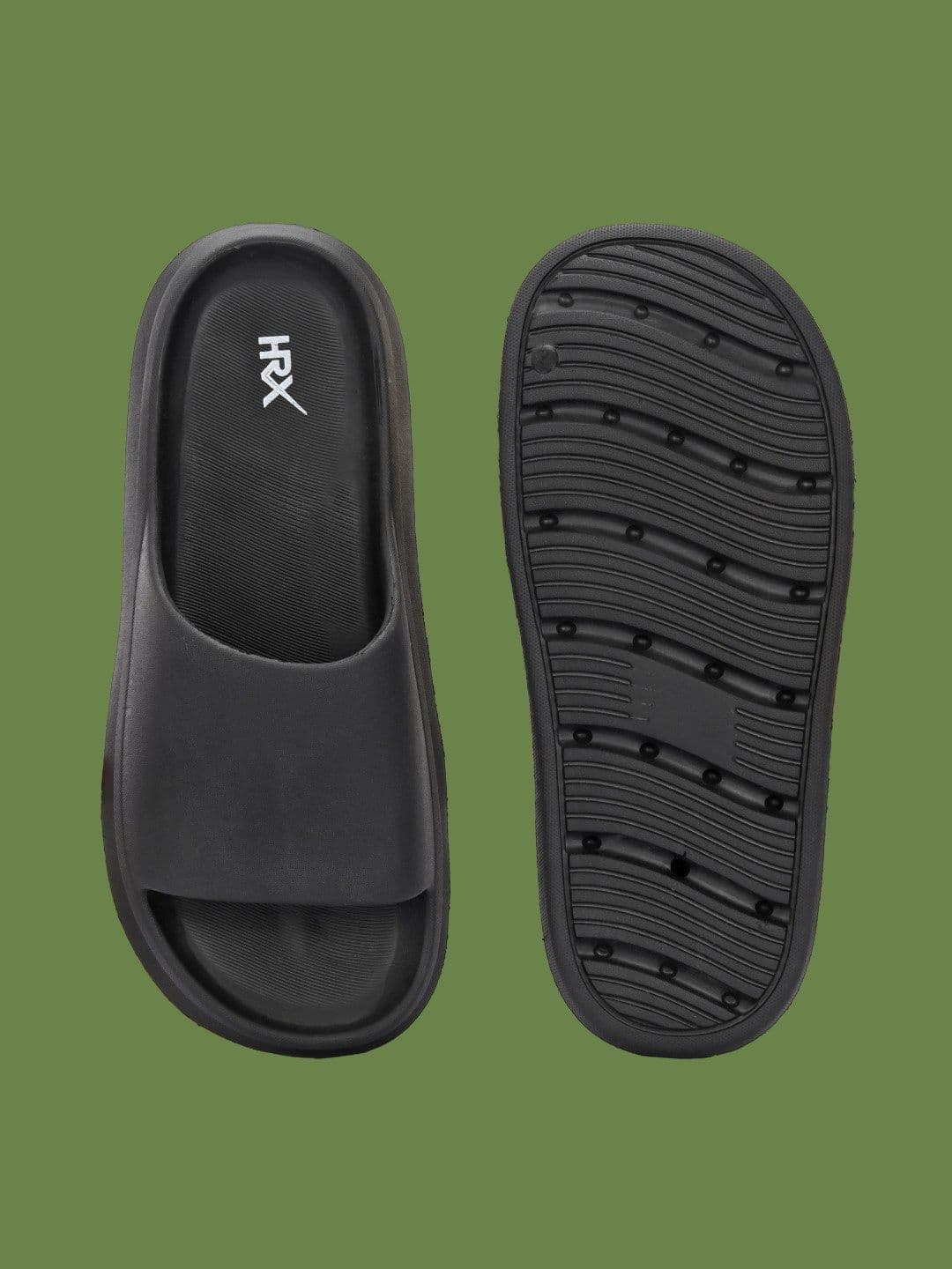 HRX by Hrithik Roshan Men Rubber Sliders thumbnail 2