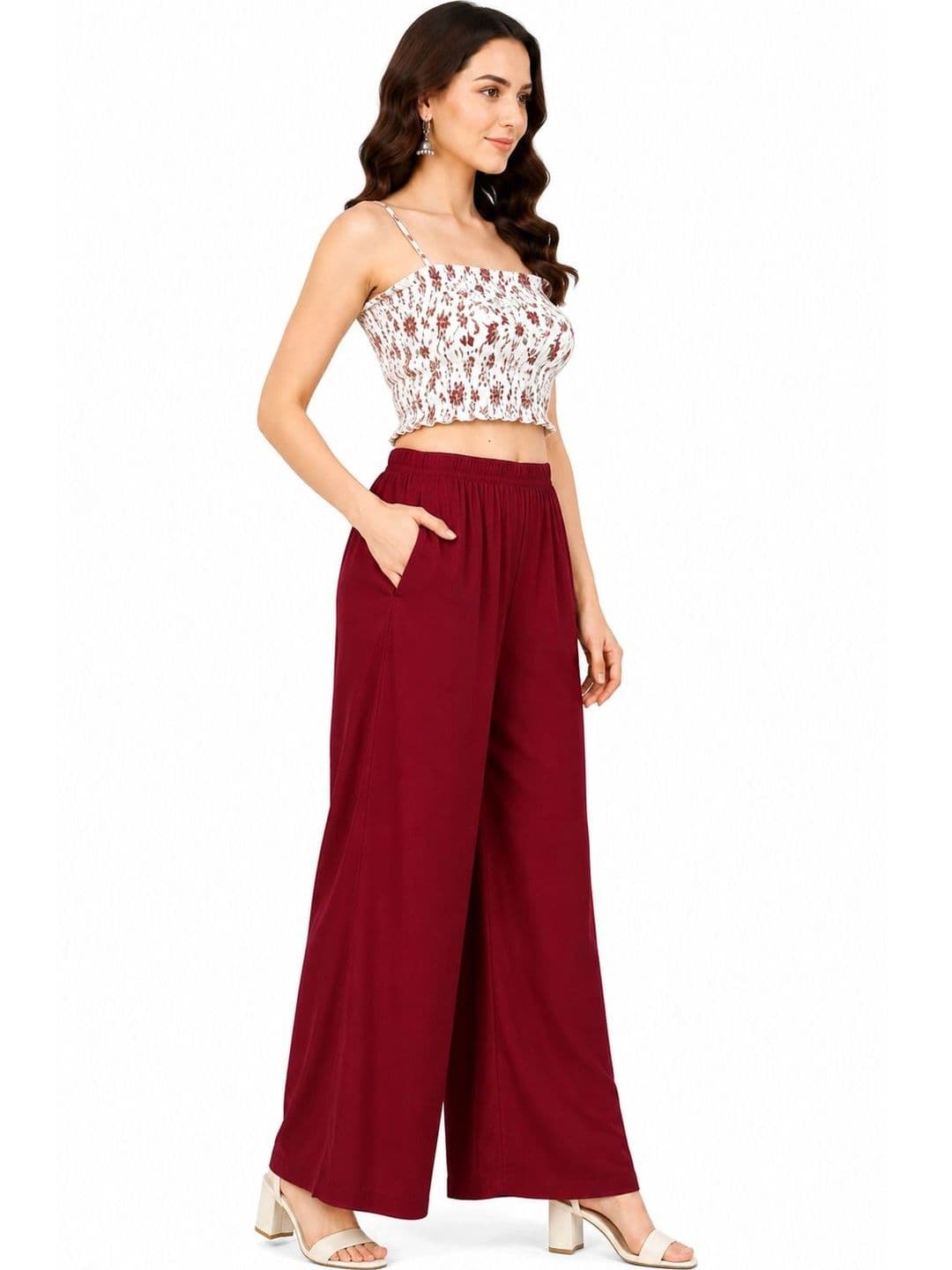 Threadbloom Women Knitted Palazzos thumbnail 2